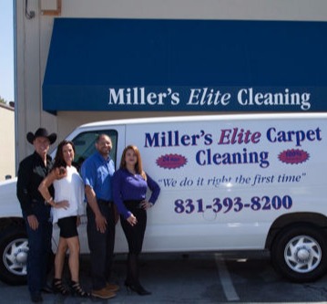 millers-elite-cleaning van side with staff